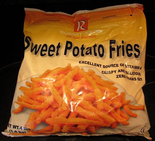 package of sweet potato fries from Costco