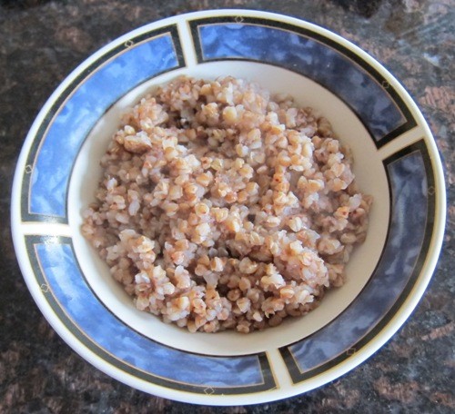 buckwheat kasha in a bowl
