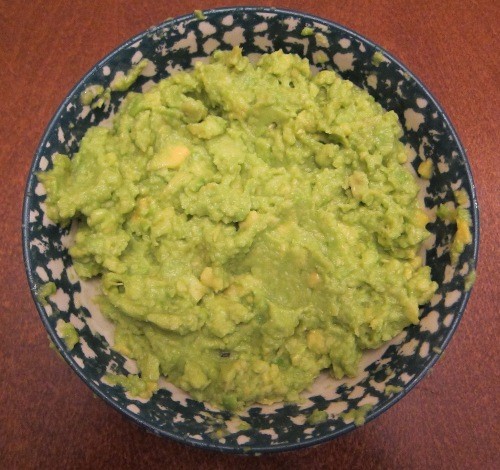 guacamole with one avocado