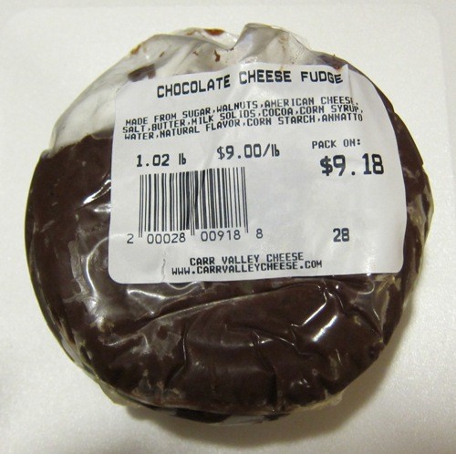 chocolate cheese fudge package