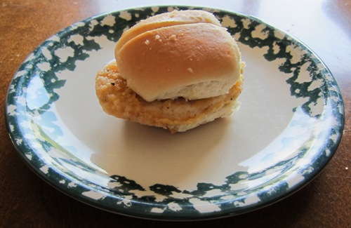 mini chicken breast sandwich