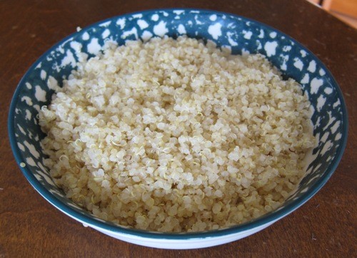 cooked quinoa