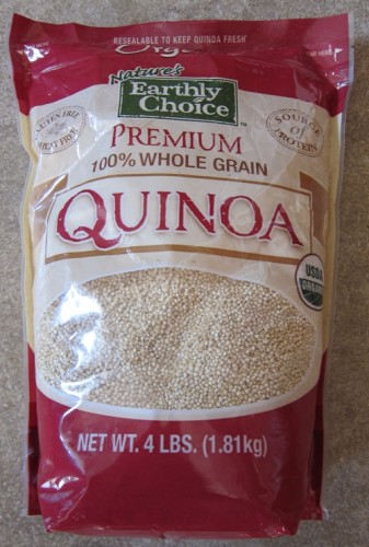 package of organic quinoa from costco
