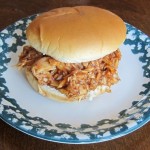 barbeque chicken sandwich from rotisserie leftovers