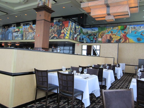 interior of the Signature Room Chicago restaurant