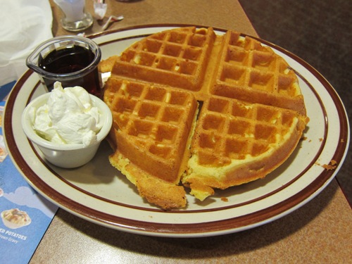 denny's belgian waffle