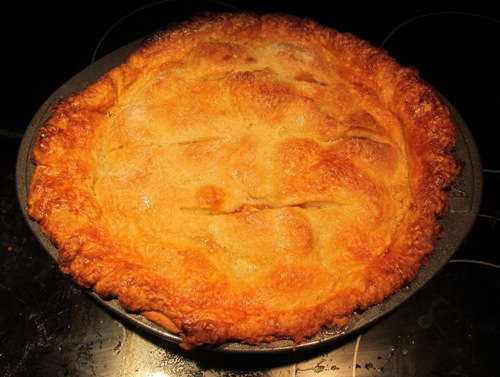 homemade baked apple pie