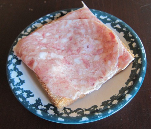 head cheese sandwich