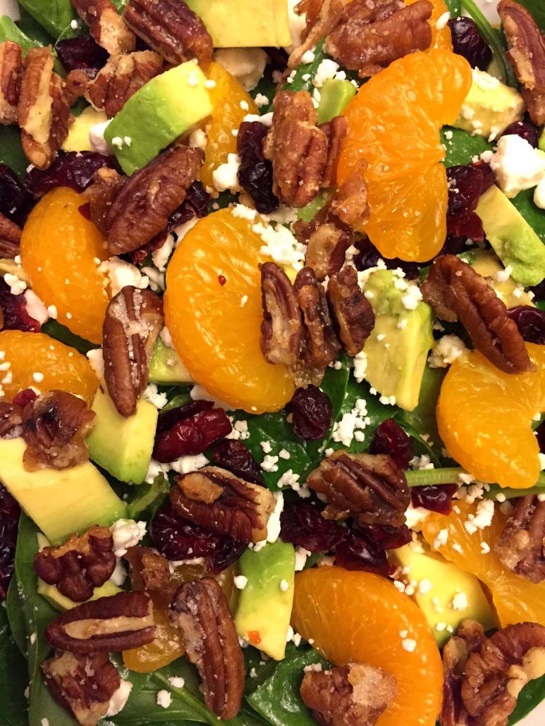 Spinach Salad With Nuts And Cranberries