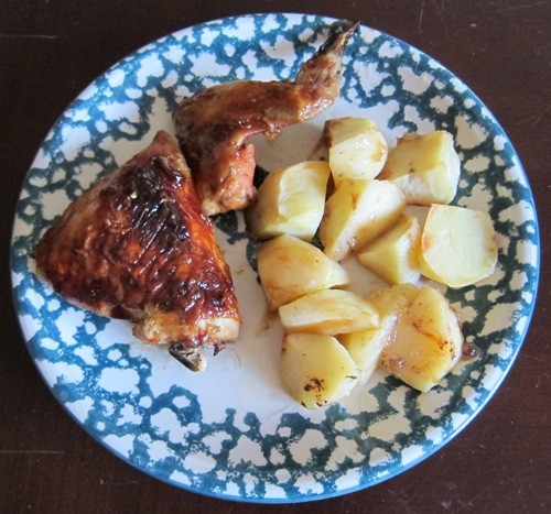 garlic bbq oven roasted barbecue chicken