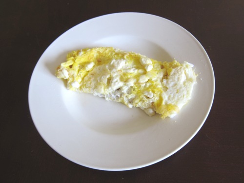 omelette with feta cheese
