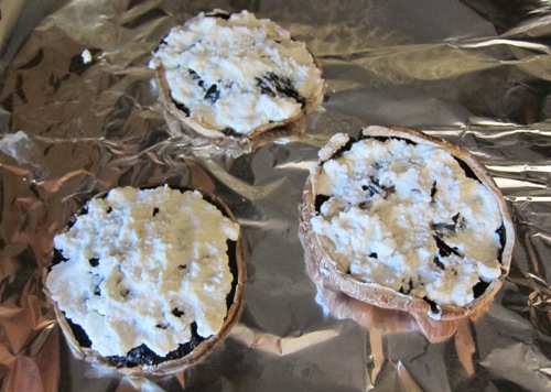 portobello mushroom spread with ricotta cheese