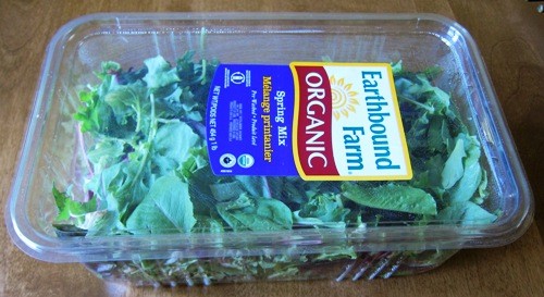 packaged salad greens lettuce mix
