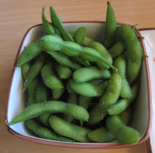 edamame from Benihana restaurant