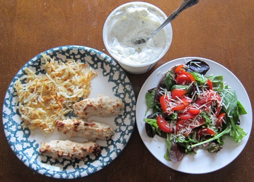 Dinner Ideas: Ground Chicken Kabobs Meal