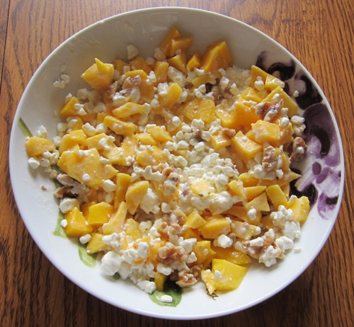 Cottage Cheese With Mango And Walnuts – Melanie Cooks