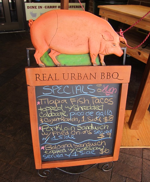 real urban bbq restaurant specials