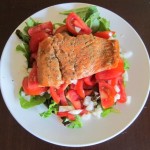 how to make healthy grilled salmon salad