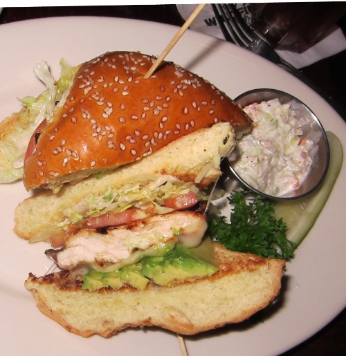 grilled chicken club from wildfire restaurant