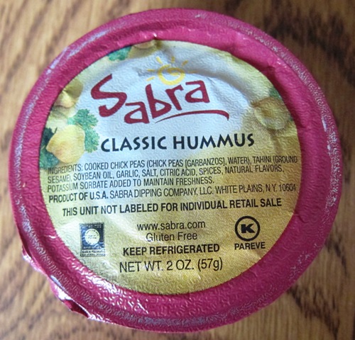 sabra classic hummus from Costco individual pack