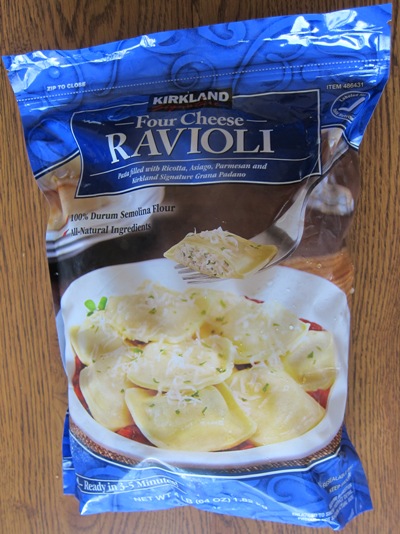kirkland 4 cheese ravioli costco package