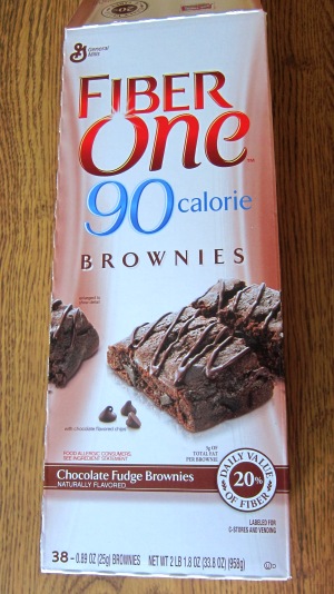 Costco box of 90 calorie brownies