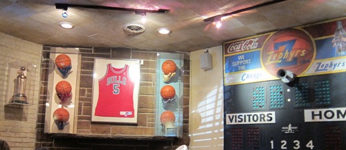 Lou Malnati's sports memorabilia