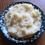 mashed potatoes on a plate