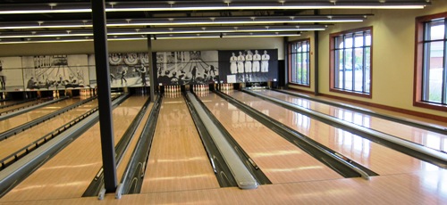 pinstripes bowling