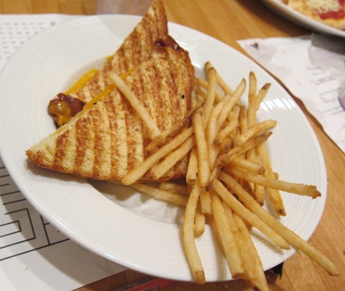 pinstripes grilled cheese from kids menu