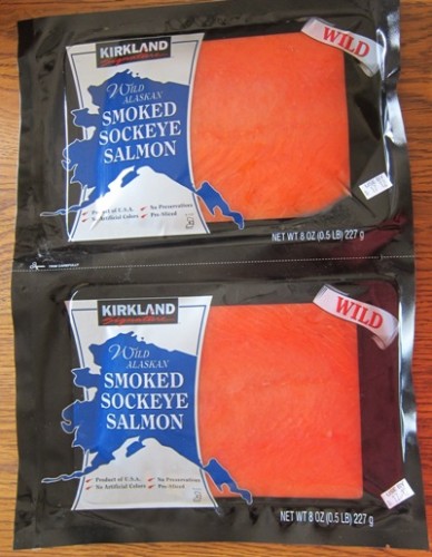 costco kirkland smoked salmon package