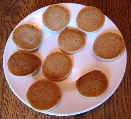 eggo mini pancakes on the plate