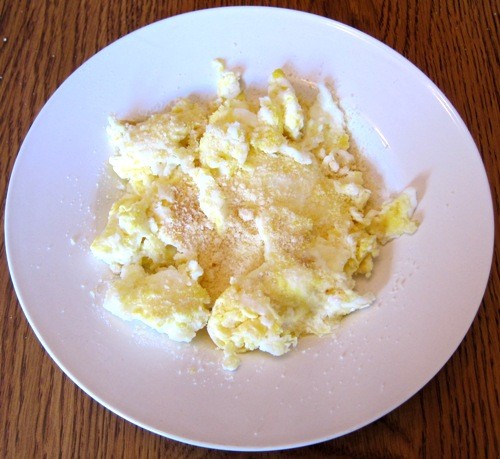 scrambled eggs recipe with parmesan cheese