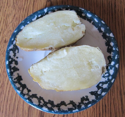 microwave baked potato