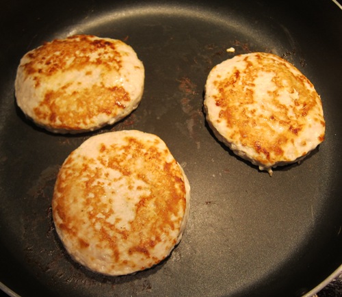 turkey burger cooked browned