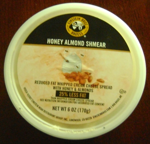 Einstein Bros Bagels Honey Almond Shmear Reduced Fat Cream Cheese Spread