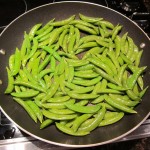 garlic sugar snap peas