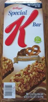 kellog's special k chocolate pretzel bar costco package