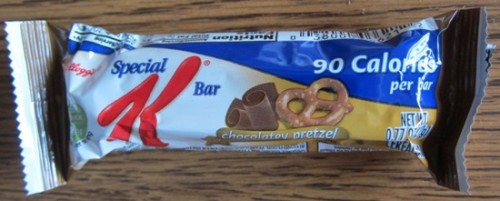 special k chocolatey pretzel bar wrapper