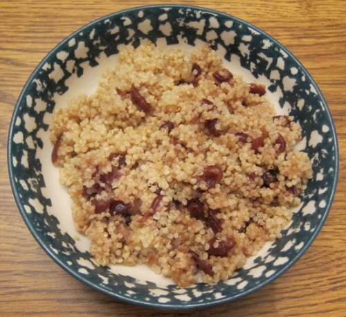 how to make quinoa with dried cranberries