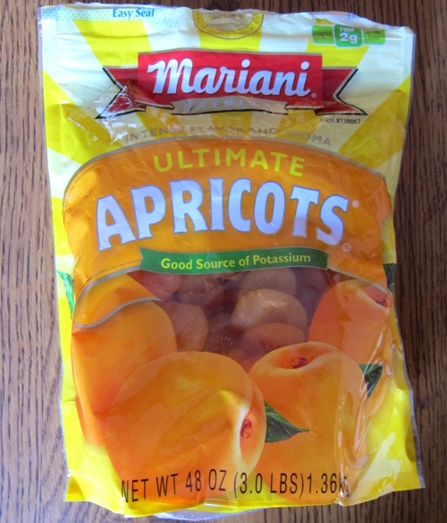 costco dried apricots package