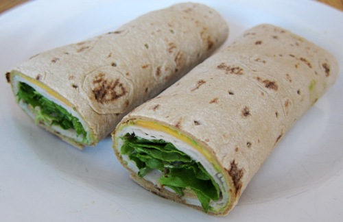 recipe for wraps with turkey cheese guacamole lettuce