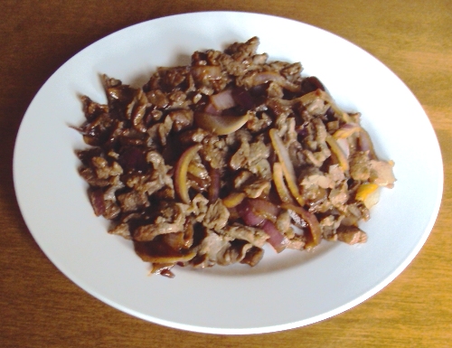 how to make stir fried beef recipe with onions