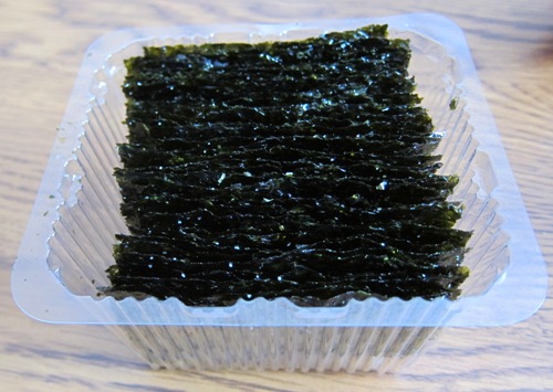 dried seaweed snacks open package