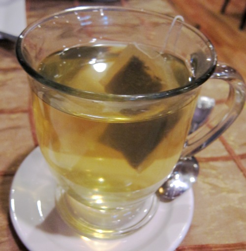 hot green tea