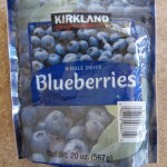 costco kirkland dried blueberries package