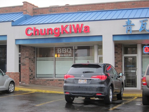 chungkiwa korean restaurant sign