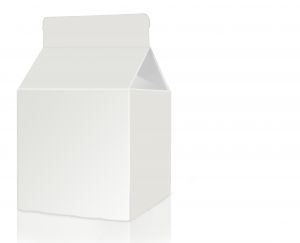 milk carton for gingerbread house