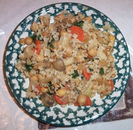 Vegan Brown Rice Pilaf Recipe