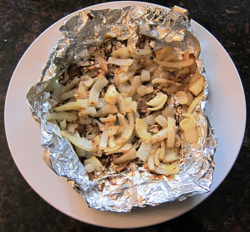 grilled sliced onions recipe in foil